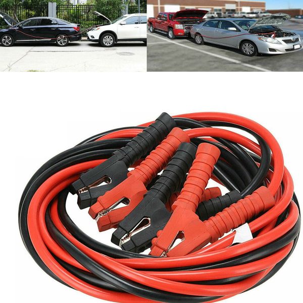 6m 3000A Car Battery Power Emergency Cable Jump Start Firing Line Power Wire Copper Clip Clamp Boost Cord Bateria Auto (Black and Red) - Image 3