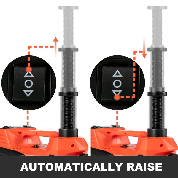 VEVOR brand Electric Car Jack, Electric Hydraulic Jack 3 Ton(6600 lbs.) with Tire Inflator Pump and Electric Wrench - Image 5