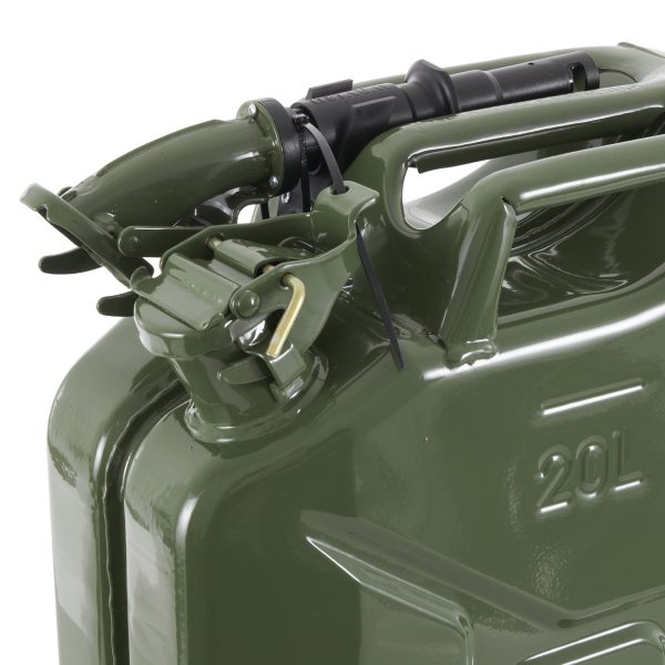 Wavian 3012 20 Liter Military Style NATO Jerry Fuel Can and Spout, Green - Image 5