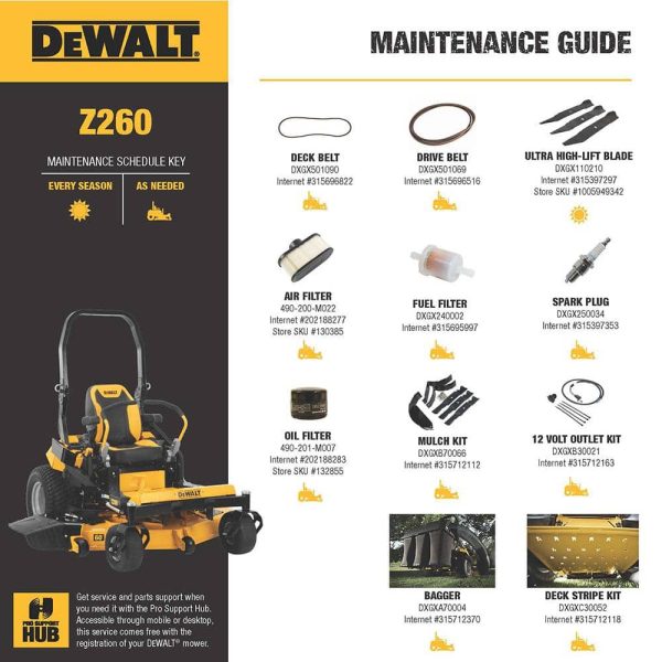 DEWALT Z260 Commercial 60 in. 24 HP Kawasaki V-Twin FS730v Series Engine Dual Hydrostatic Gas Zero Turn Lawn Mower DXGZ260P💝 Last Day For Clearance - Image 3