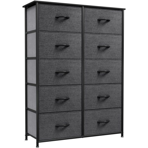 YITAHOME Dresser Storage Drawers Charcoal