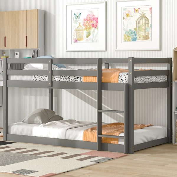 Stylish Grey Loft Twin Bed - Perfect Addition to Your Modern Bedroom Decor - Cozy and Contemporary Sleeping Solution - Ideal for Small Spaces and Shared Rooms