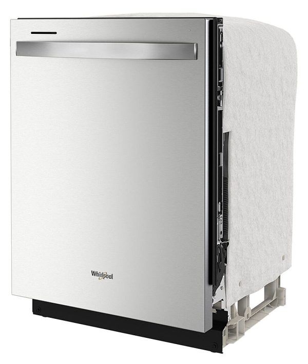 Whirlpool - 24" Top Control Built-In Dishwasher with Stainless Steel Tub, Large Capacity & 3rd Rack, 47 dBA - Stainless steel - Image 9