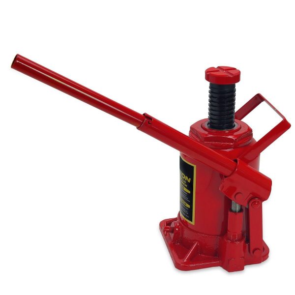 Stark 20 Ton Bottle Jack Hydraulic Lift Capacity Lifting Equipment with Removeable Handle, Red - Image 3