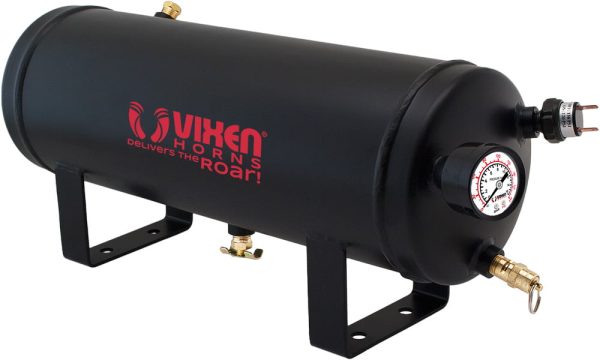 Vixen Horns 1.5 Gallon (5.6 Liter) Train/Air Horn Tank with 200 PSI Compressor Onboard System/Kit 12V VXO8315B - Image 2