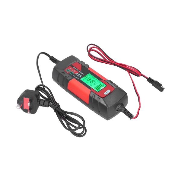 2024 6V 12V Car Battery Charger Intelligent Automatic Batteries Maintainer with LCD Display SM3?WP?5UK Plug 220?240V - Image 4