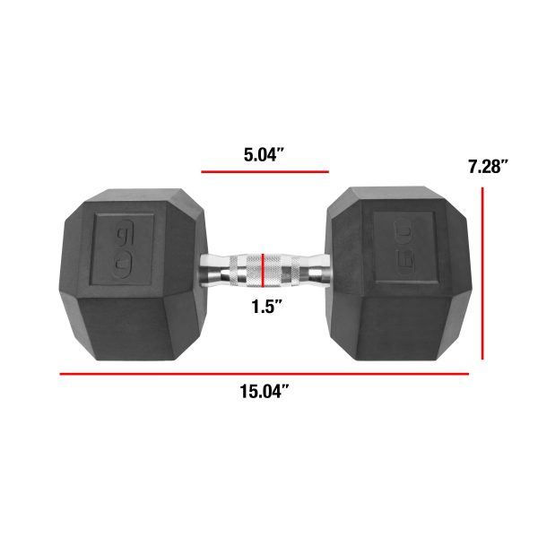 (2 pack) CAP Barbell, 60lb Coated Hex Dumbbell, Single - Image 3