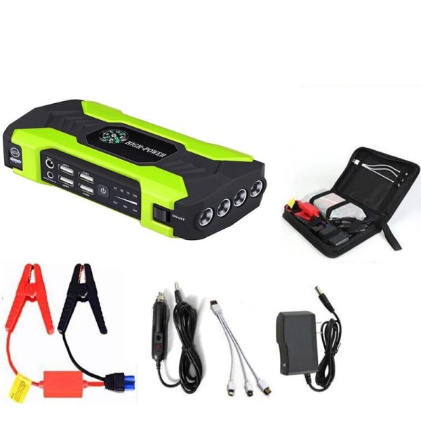 1000A Powerful Car Power Bank 12V Portable Booster Jump Starter Portable Car Jump Starter Powerbank Vehicle Auto Tools