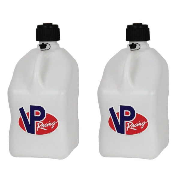 VP Racing Fuels Motorsport 5.5 Gallon Utility Fuel Jugs, White (2 Pack)