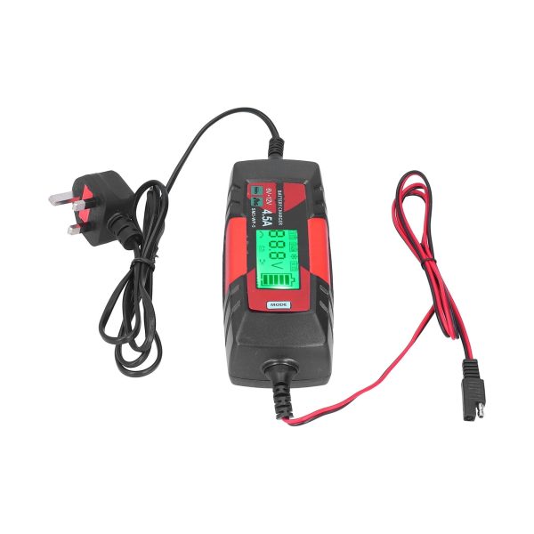 2024 6V 12V Car Battery Charger Intelligent Automatic Batteries Maintainer with LCD Display SM3?WP?5UK Plug 220?240V - Image 3