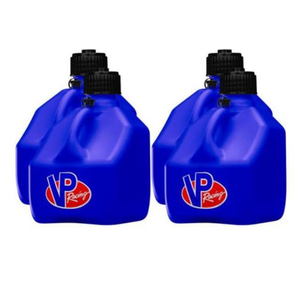 VP Fuel Containers VPF4182-CA-CASE 3 gal Square Motorsports Jug - Blue - Case of 4