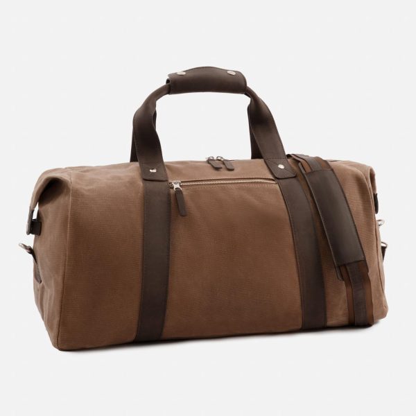 Domingo Duffel Bag - Waxed Canvas and Pull-Up Leather - Men's - Image 13