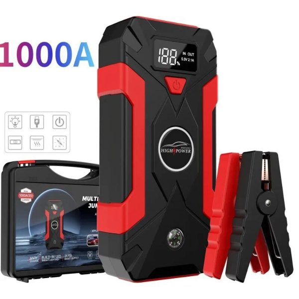 10000mAh Car Jump Starter Power Bank Accessories External Battery Booster Charger 12V Gasoline Petrol Diesel Vehicle Supplies - Image 14