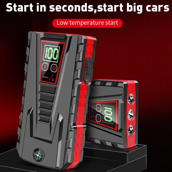 DFITO Portable 12V 99800mAh Car Jump Starter with LCD Display Power Bank Charger LED Flashlight - Image 7