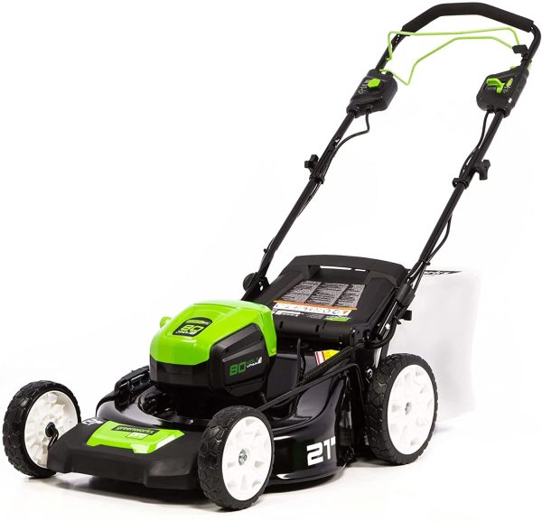 80V Cordless 21" Self-Propelled Brushless Lawn Mower | Greenworks - Image 13