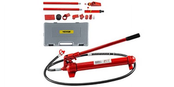 VEVOR 12 Ton Porta Power Kit 2M Hydraulic Car Jack Ram 5.3 inch Lifting Height Autobody Frame Repair Power Tools for Loadhandler Truck Bed Unloader Farm and Hydraulic Equipment Construction - Image 9