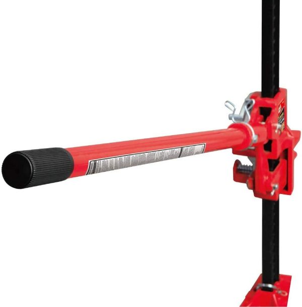 Torin DTRA8335 33" Ratcheting Off Road Utility Farm Jack, 3 Ton (6,000 lb) Capacity, Black - Image 3