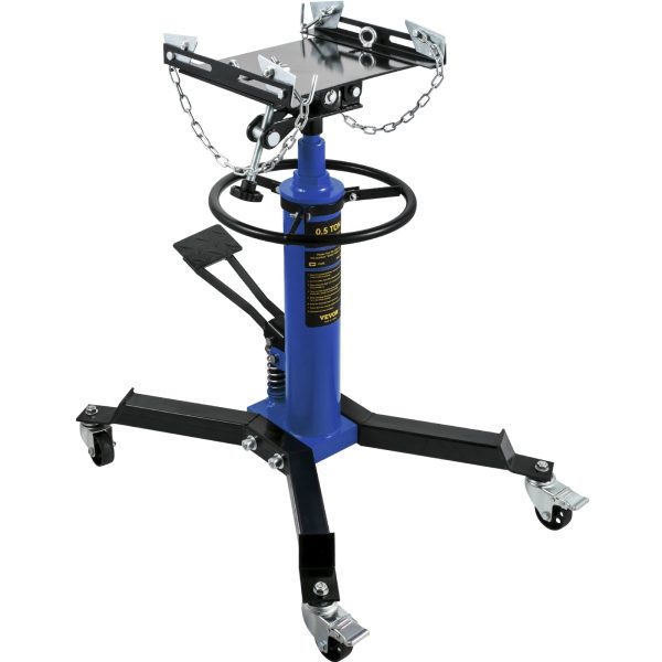 VEVOR Transmission Jack 1100 lbs 2-Stage Hydraulic High Lift Vertical Telescopic,Blue - Image 9