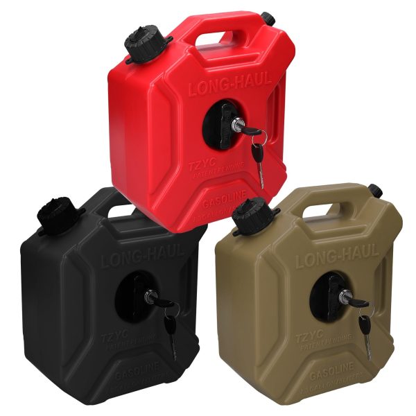 OWSOO Plastic bucket,Fuel Tanks Portable Diesels Containers -Static Tanks Key Car Tanks 5L -Static Tanks Lock Plastic bucket Car SUV 5L Portable ATV Off-Road Vehicle Tanks Portable 1.3 Nebublu - Image 3