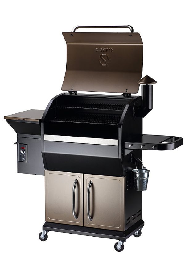 Z Grills - Wood Pellet Grill and Smoker with Cabinet Storage 1060 sq. in. ZPG-1000D - Bronze - Image 4