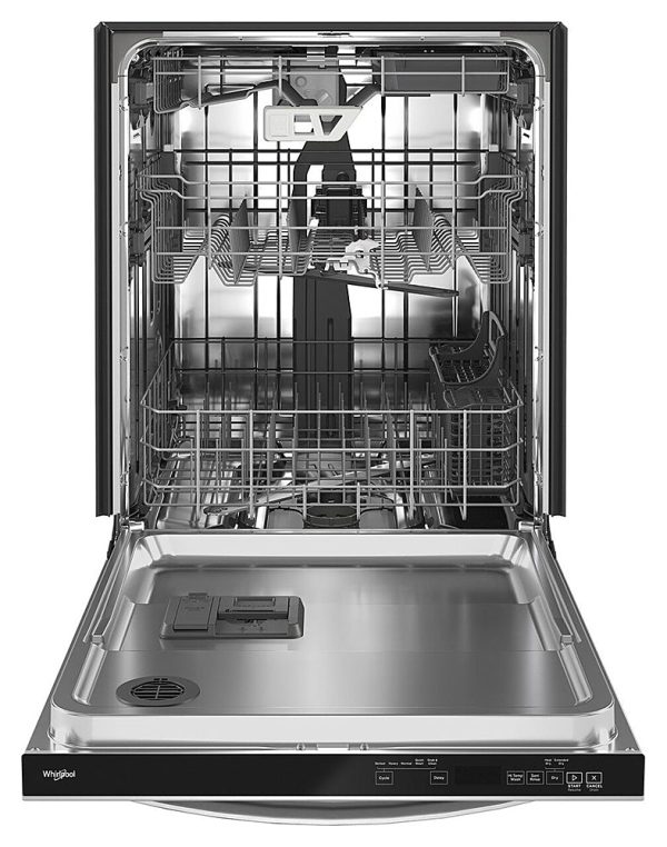 Whirlpool - 24" Top Control Built-In Dishwasher with Stainless Steel Tub, Large Capacity & 3rd Rack, 47 dBA - Stainless steel - Image 3