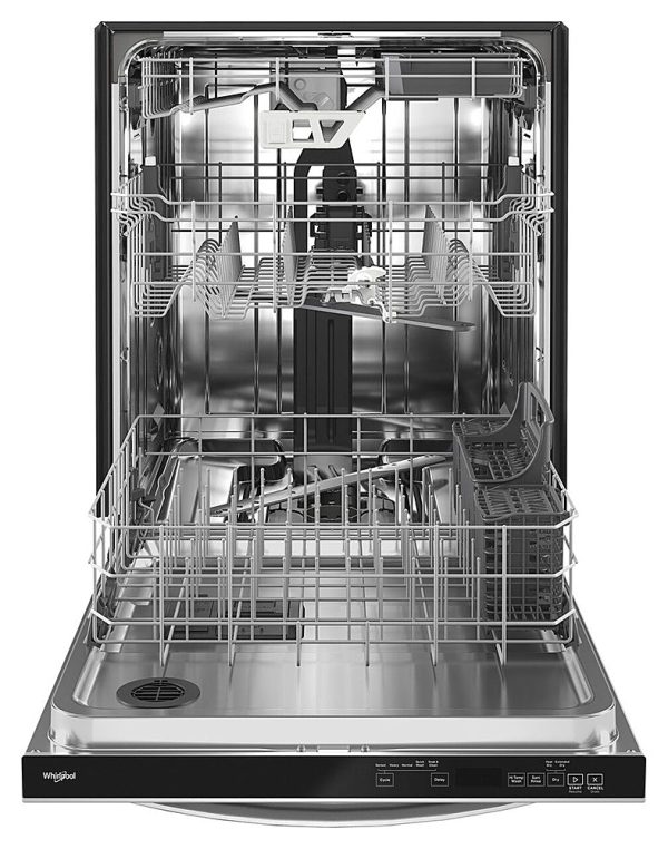 Whirlpool - 24" Top Control Built-In Dishwasher with Stainless Steel Tub, Large Capacity & 3rd Rack, 47 dBA - Stainless steel - Image 4