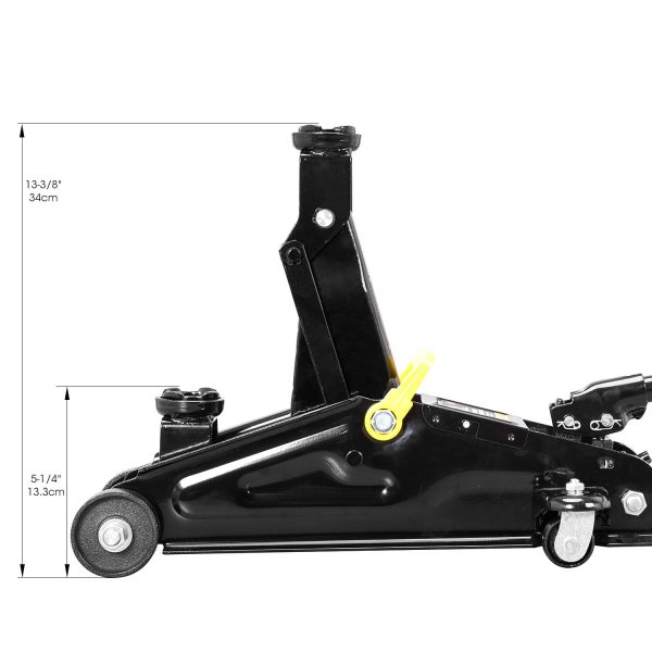 Torin Hydraulic Trolley Service/Floor Jack Combo with 2 Jack Stands, 2 Ton (4,000 lb) Capacity, Black, W8201-B - Image 5