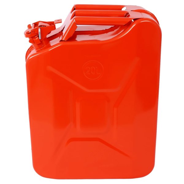 20 Liter (5 Gallon) Jerry Fuel Can with Flexible Spout, Portable Jerry Cans Fuel Tank Steel Fuel Can, Fuels Gasoline Cars, Trucks, Equipment, RED 3pcs/set - Image 3