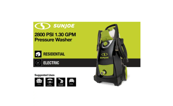 Sun Joe SPX3000 2800 MAX PSI 1.3 GPM 14.5 Amp Electric Pressure Washer - Image 10