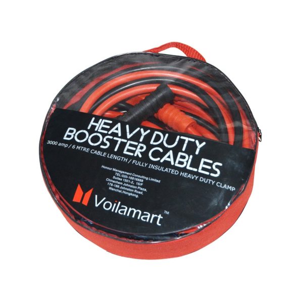 Voilamart Auto Jumper Cables 2/0 Gauge 3000AMP 20Ft w/Carry Bag, Instruction Slip, Commercial Grade Automotive Booster Cables, Heavy Duty for Car Van Truck - Image 5