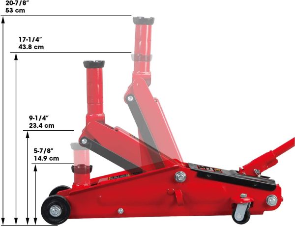 Torin BIG RED DT83006 3 Ton Hydraulic Floor Jack - Image 4