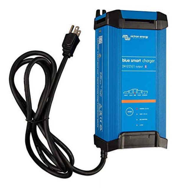 Victron Blue Smart IP22 24VDC 12A 1 Bank 120V Charger - Dry Mount