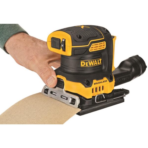 20V MAX XR Brushless Cordless 1/4 Sheet Variable Speed Sander (Tool Only) DCW200B from - Image 6