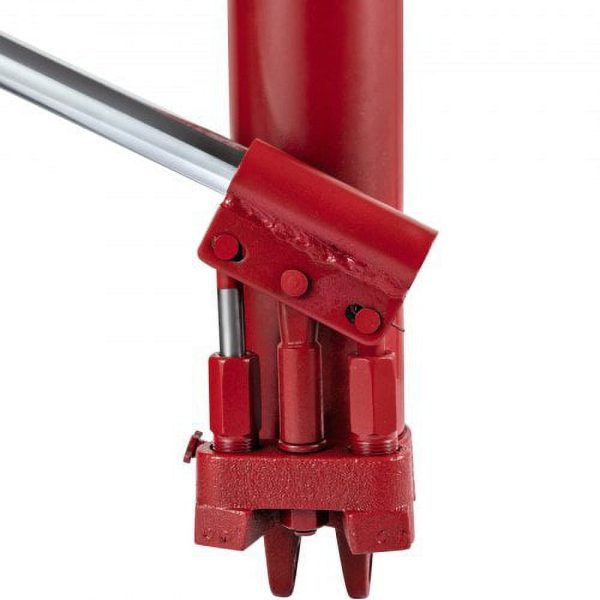 Vevor 1763 lbs 8-Tons Hydraulic Long Ram Jack with Dual Piston Pump & Clevis Base, Red - Image 2