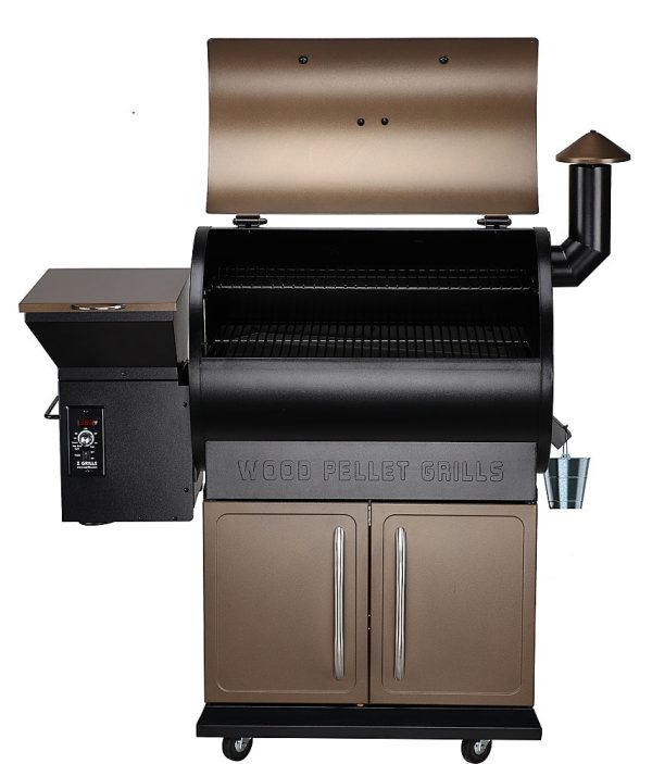 Z Grills ZPG-700D - Wood Pellet Grill and Smoker with Cabinet Storage 694 sq. in. - Bronze