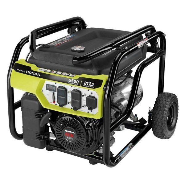 6,500-Watt Gasoline Powered Portable Generator with Honda GX390 Engine