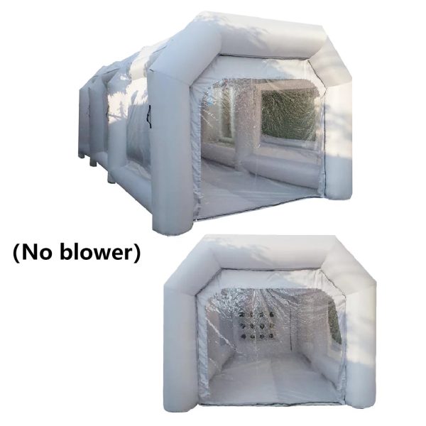 WGIA Portable Inflatable Paint Booth 20x10x8.2Ft Grey （No blower）Inflatable Spray Booth with Air Filter System