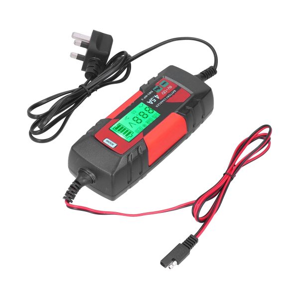 2024 6V 12V Car Battery Charger Intelligent Automatic Batteries Maintainer with LCD Display SM3?WP?5UK Plug 220?240V - Image 2