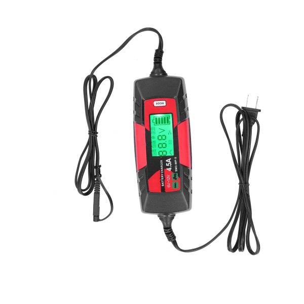 2024 6V 12V Car Battery Charger Intelligent Automatic Batteries Maintainer with LCD Display SM3?WP?5US Plug 120V - Image 2