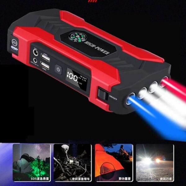 1000A Powerful Car Power Bank 12V Portable Booster Jump Starter Portable Car Jump Starter Powerbank Vehicle Auto Tools - Image 17