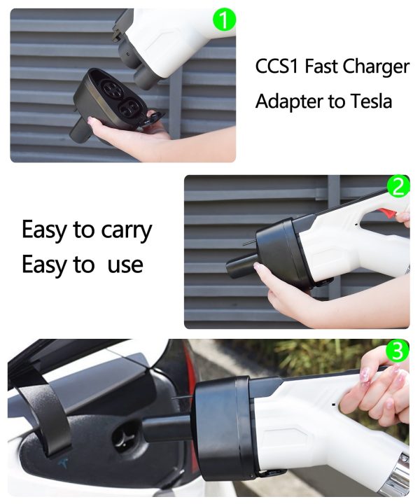 VINBYEE CCS1&J1772 (2 in 1) Fast Chager Adapter for Tesla Model S 3 X Y, AC&DC Portable Tesla Adapter Support Level 1&2 and Level 3 Fast Charging Station [for Tesla Owner Only] (CCS1&J1772) - Image 6