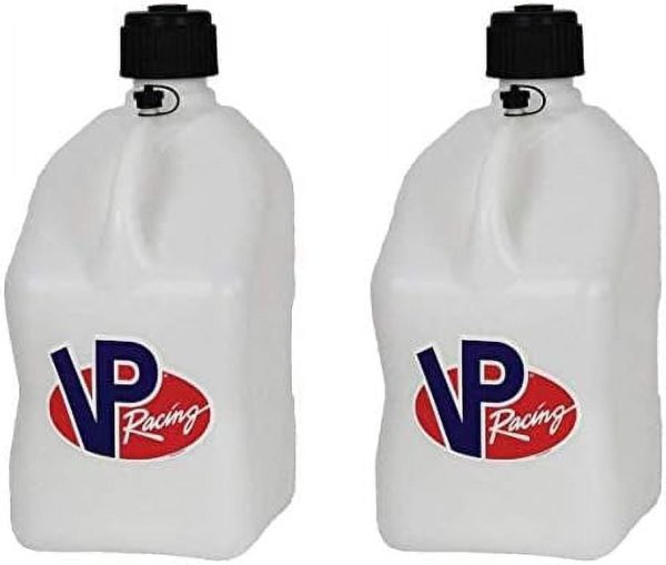 VP Racing Fuels 5 Gallon Square Motorsport Utility Container White 2 Pack